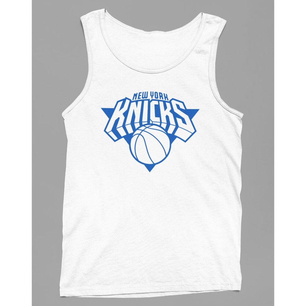 NEW York Knicks Monochrome Team Color Pop Logo Tank Top WHITE